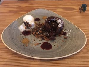 Dessert at Puerta Verde in Lanzarote