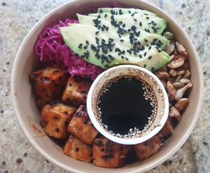 Tofu Bowl at The Fussy Vegan - Blairgowrie in Johannesburg