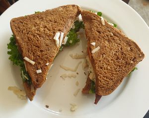 BLT Sandwich with added vegan mozzarella at The Fussy Vegan - Blairgowrie in Johannesburg