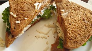 BLT Sandwich with added vegan mozzarella at The Fussy Vegan - Blairgowrie in Johannesburg