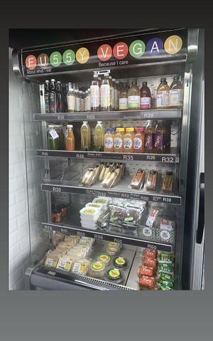 Fridge items at The Fussy Vegan - Blairgowrie in Johannesburg
