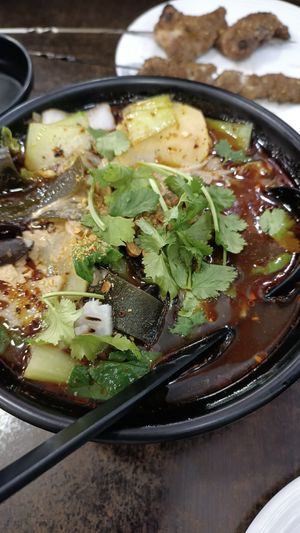 The middle spiced soup at Xiongzai in Madrid