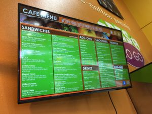 Menu- select carefully  at Green Market Natural Foods in Sherman