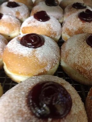 Jam donuts at Honey's Bakehouse in Roleystone