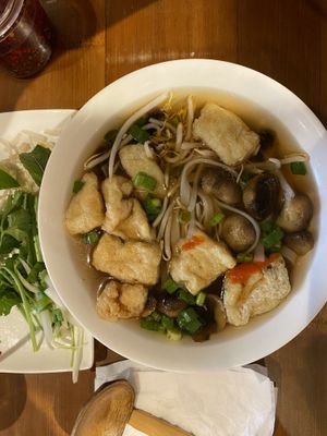 Tofu and mushroom pho  at Pho in Kingston Upon Thames