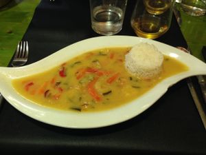 Thai coconut curry at Gaia in Burgos