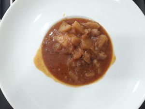 💚 Patatas guisadas con verduras y setas. at Gaia in Burgos