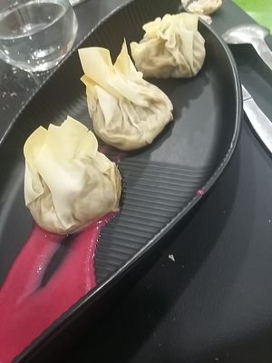 These beauties were filled with cep mushrooms. at Gaia in Burgos