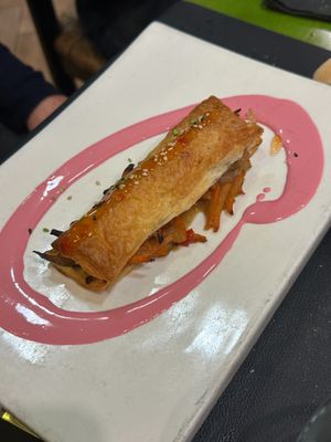 Puff pastry with veg (main course) at Gaia in Burgos
