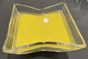 panacotta de mango  at Gaia in Burgos