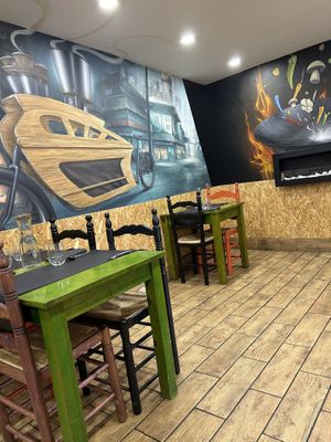 (one of the two sections of the restaurant)  at Gaia in Burgos