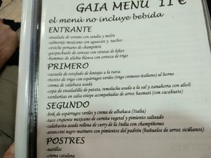 Menu del día' at Gaia in Burgos