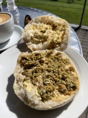  Very dry on a dry white bap  at The Kitchen at YSP Centre in Wakefield