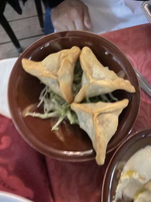 Spinach Fatayer (Sorry for bad picture)   at MezzaNotte in Fuengirola