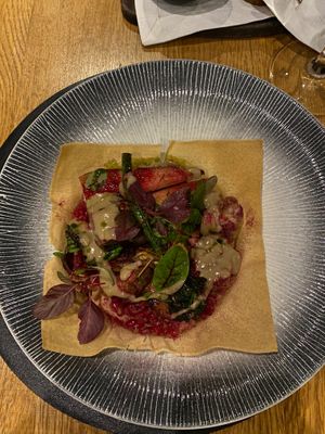 Main course of the winter menu  at Raimond in Parnu