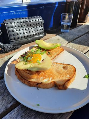 Egg and avo on toast at One for the Crow in Maidstone