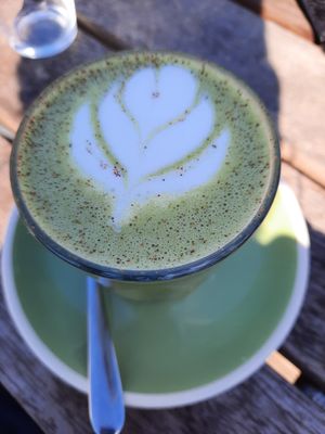 Matcha Latte at One for the Crow in Maidstone