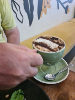 Soy cap at One for the Crow in Maidstone