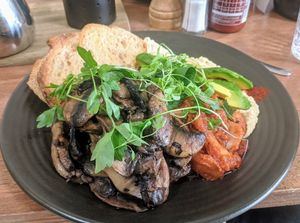 Giant bean breakfast - pretty yum! at One for the Crow in Maidstone