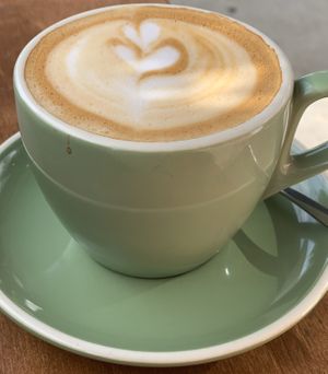 Flat white oat milk  at One for the Crow in Maidstone