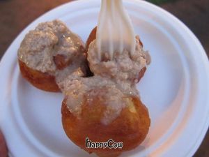 Mushroom satay (vegan) at Lucky Cow in Darwin