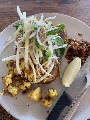 Thai chilli tofu scramble   at Byron Bay General Store in Byron Bay