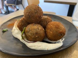 These arrancini balls ... perfection at Dicki's in New Farm