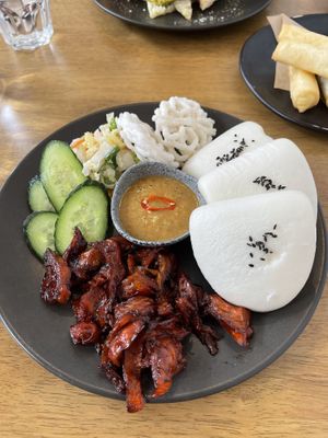 Sticky Duck Bao Buns!  at Dicki's in New Farm