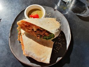 Burrito at Dicki's in New Farm