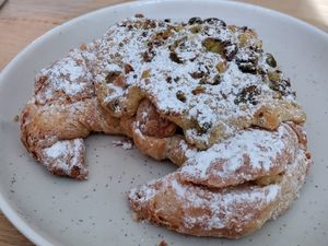Pistachio croissant yum! at Dicki's in New Farm