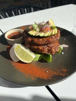 Corn fritters   at Dicki's in New Farm