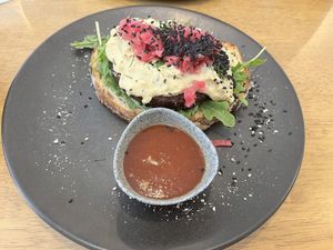 Creamy mushroom rosti   at Dicki's in New Farm