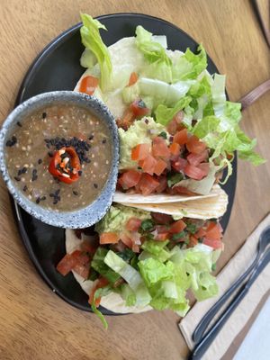 Verde tacos (delicious )  at Dicki's in New Farm