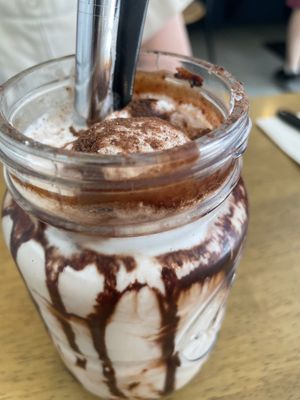 Iced chocolate   at Dicki's in New Farm