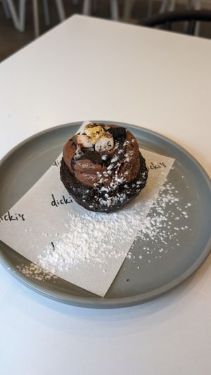Chocolate mudcake - cupcake at Dicki's in New Farm