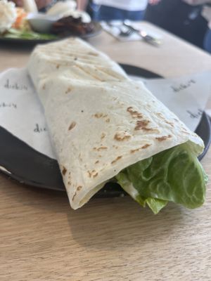 Satay duck wrap  at Dicki's in New Farm