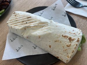 Satay duck wrap  at Dicki's in New Farm