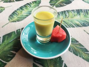 Ginger shot at Cafe Tropical in Koh Lipe