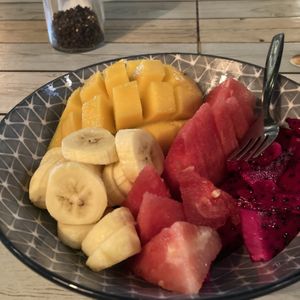 Fruit platter. Great  at The Red Tomato in Langkawi