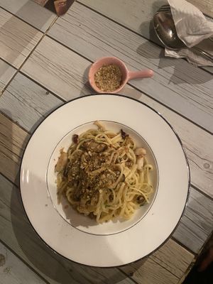 Pasta aglio oilo   at The Red Tomato in Langkawi