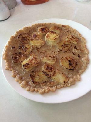 GF banana pineapple pancake at The Red Tomato in Langkawi