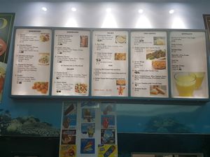 Menu board at Pita 2 in Port Richey