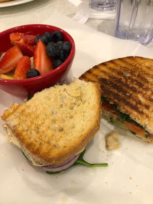 Very veggie panini (vegan)  at Anna's House - E Beltline in Grand Rapids
