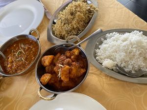 Main course. It was all so good!!   at Indian Palace in Funchal