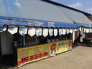 Front, all dishes are 35-40 baht at Vegetarian - Chakungrao in Kampaeng Phet