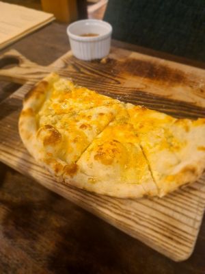 Four cheese pizza at Biang Bistro in Da Lat