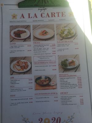 Menu  at Biang Bistro in Da Lat