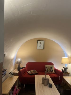 group sitting room  at Tuttis in London