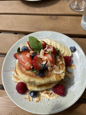Vegan Anerican Pancakes Original ❤️🌱 Amazing!  at Jord in Malmo