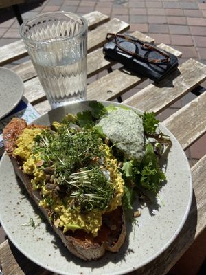 Scrambled tofu ☀️  at Jord in Malmo